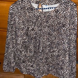 Cheetah Print Blouse